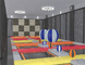 La parete rampicante Playset all'aperto con il trampolino pp materiale impermeabilizza
