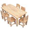 Tabelle di legno della mobilia dell'aula di asilo con il bordo arrotondato sicurezza