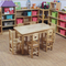 Tabelle di legno della mobilia dell'aula di asilo con il bordo arrotondato sicurezza