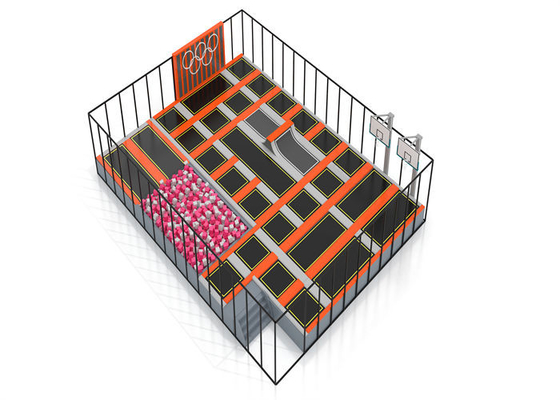 Il trampolino dell'interno di zona di salto ha personalizzato lo spazio con il grande pozzo della schiuma